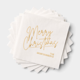 Calligraphie de Noël en or