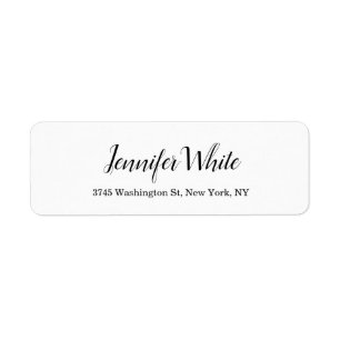 Calligraphie Elegant Schwarz & Weiß Klassisch