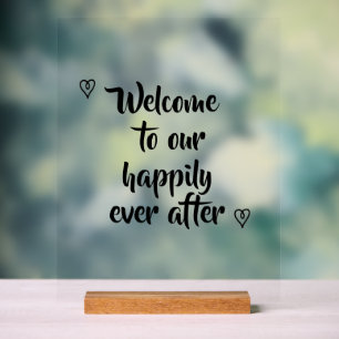 Calligraphie Élégante Bienvenue dans notre Mariage