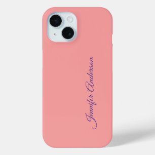 Calligraphie Elegante Pastel Personalisierter Name Case-Mate iPhone Hülle