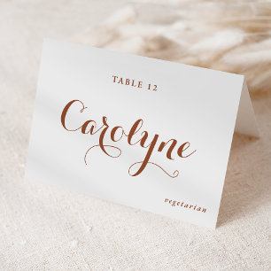 Calligraphie en terre cuite Repas Choix Carte Plac