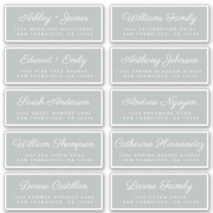 Calligraphie Étiquettes de adresse invités ORDER 6