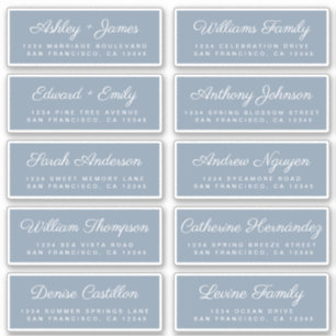 Calligraphie Étiquettes de adresse invités ORDER 6