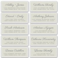 Calligraphie Étiquettes de adresse invités ORDER 6