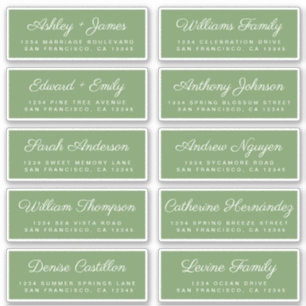 Calligraphie Étiquettes de adresse invités ORDER 6