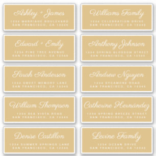 Calligraphie Étiquettes de adresse invités ORDER 6