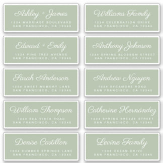 Calligraphie Étiquettes de adresse invités ORDER 6