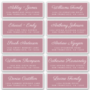 Calligraphie Étiquettes de adresse invités ORDER 6
