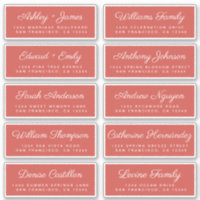 Calligraphie Étiquettes de adresse invités ORDER 6