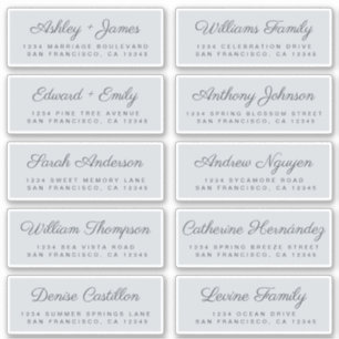 Calligraphie Étiquettes de adresse invités ORDER 6