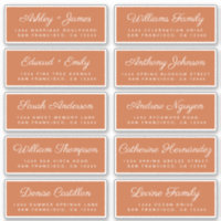 Calligraphie Étiquettes de adresse invités ORDER 6