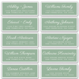 Calligraphie Étiquettes de adresse invités ORDER 6