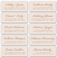 Calligraphie Étiquettes de adresse invités ORDER 6