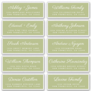 Calligraphie Étiquettes de adresse invités ORDER 6