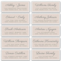 Calligraphie Étiquettes de adresse invités ORDER 6