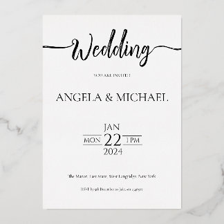 Calligraphie faire-part de mariage