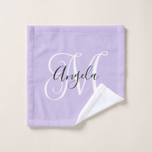 Calligraphie Féminine Monogramme Lavande Pâle
