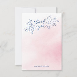 Calligraphie florale rustique marine Merci