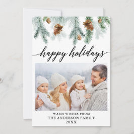 Calligraphie Foto Feiertagskarte