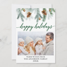 Calligraphie Foto Green Feiertagskarte