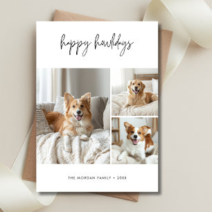 Calligraphie Happy Howlidays Dog Weihnachtsgebäck  Feiertagskarte