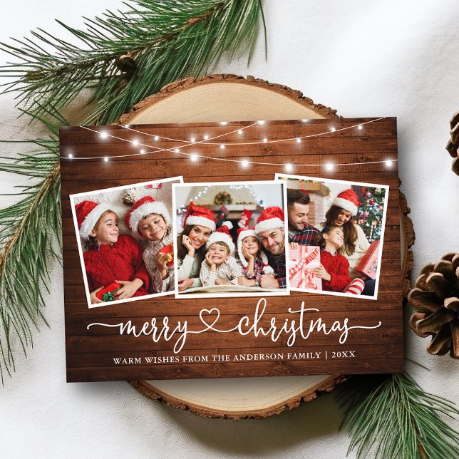 Calligraphie Herz Weihnachtsweihnachtsweihe Postkarte (Customize to change your personalized text size or text style.)