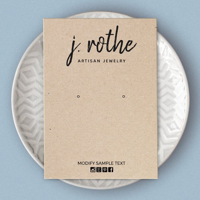 Calligraphie Kraft Porte-oreilles artisanale (Créateur téléchargé)