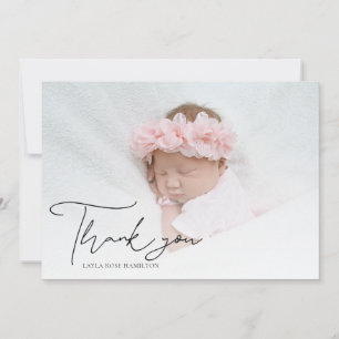 Calligraphie manuscrite Photo Nouveau Merci bébé