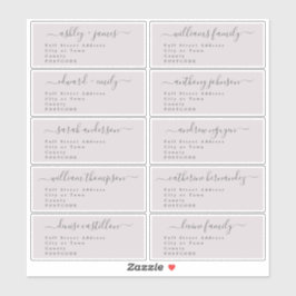 Calligraphie Mariage Étiquette de adresse invité U