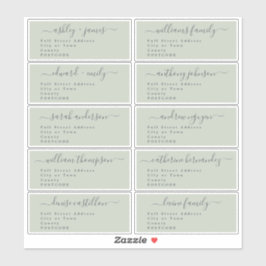 Calligraphie Mariage Étiquette de adresse invité U
