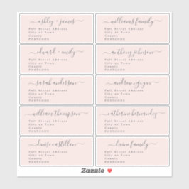 Calligraphie Mariage Étiquette de adresse invité U