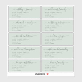 Calligraphie Mariage Étiquette de adresse invité U