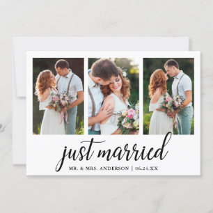 Calligraphie Marié 3 Carte photo