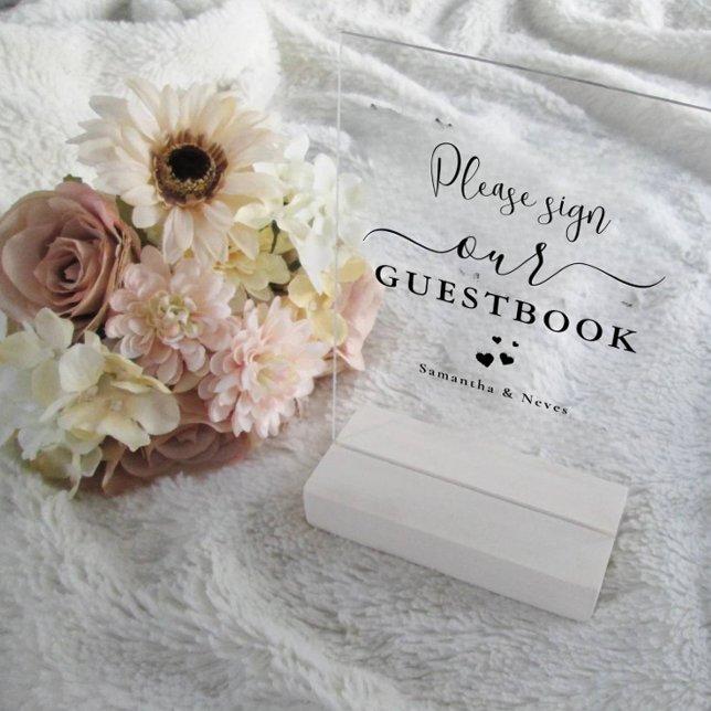 Calligraphie minimale Guide personnalisé de mariag (Créateur téléchargé)