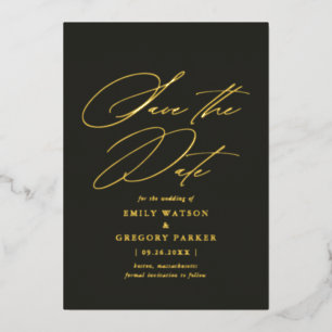 Calligraphie minimale moderne pour faire-part de m