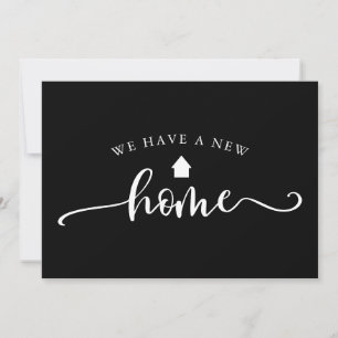 Calligraphie minimaliste Faire-part de mouvement n