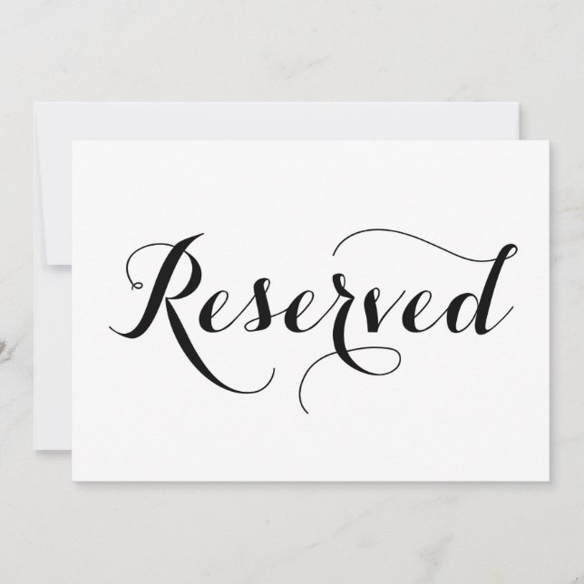 Calligraphie moderne | Carte de signe de mariage r (Devant)