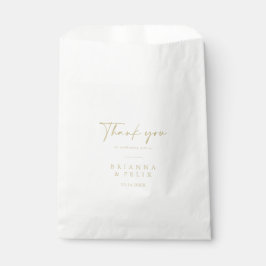 Calligraphie Moderne Elegant Gold Vielen Dank für  Geschenktütchen
