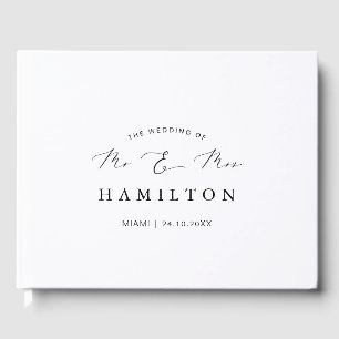 Calligraphie moderne Elégant Mariage Livre d'invit