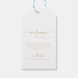 Calligraphie Moderne Elegante Goldene Hochzeit Wil Geschenkanhänger