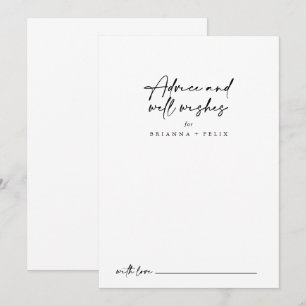 Calligraphie Moderne elegante Hochzeitsstimmung Hinweiskarte