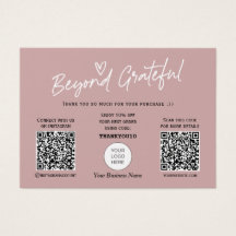 Calligraphie moderne et design carte de remercieme