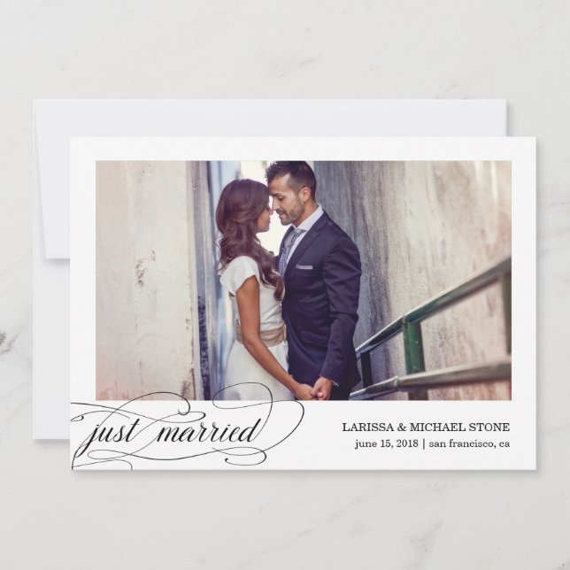 Calligraphie moderne | Faire-part de mariage (Devant)