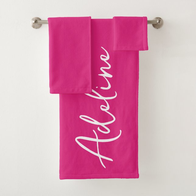 Calligraphie moderne Pink Nom personnalisé (En situation)