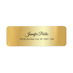 Calligraphie Moderne Skripte Elegante Gold Saubere