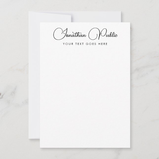 Calligraphie Nom du script Modèle moderne Vertical (Devant)