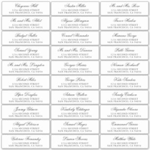 Calligraphie Noms Mariages Étiquettes de adresse i