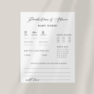 Calligraphie officielle Carte de prédiction et de 