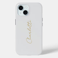 Calligraphie or couleur gris Personnalisé Edition 