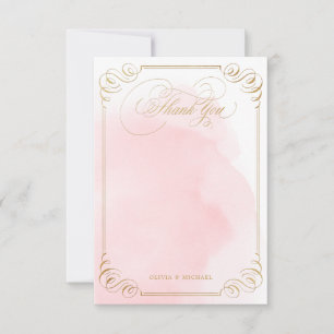 Calligraphie or rousse vintage merci